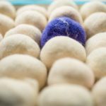 1002-PP.Плъстен сапун - синя гама