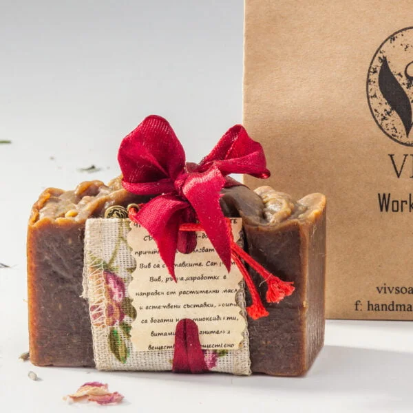 Сапун Канела с подаръчна торбичка.